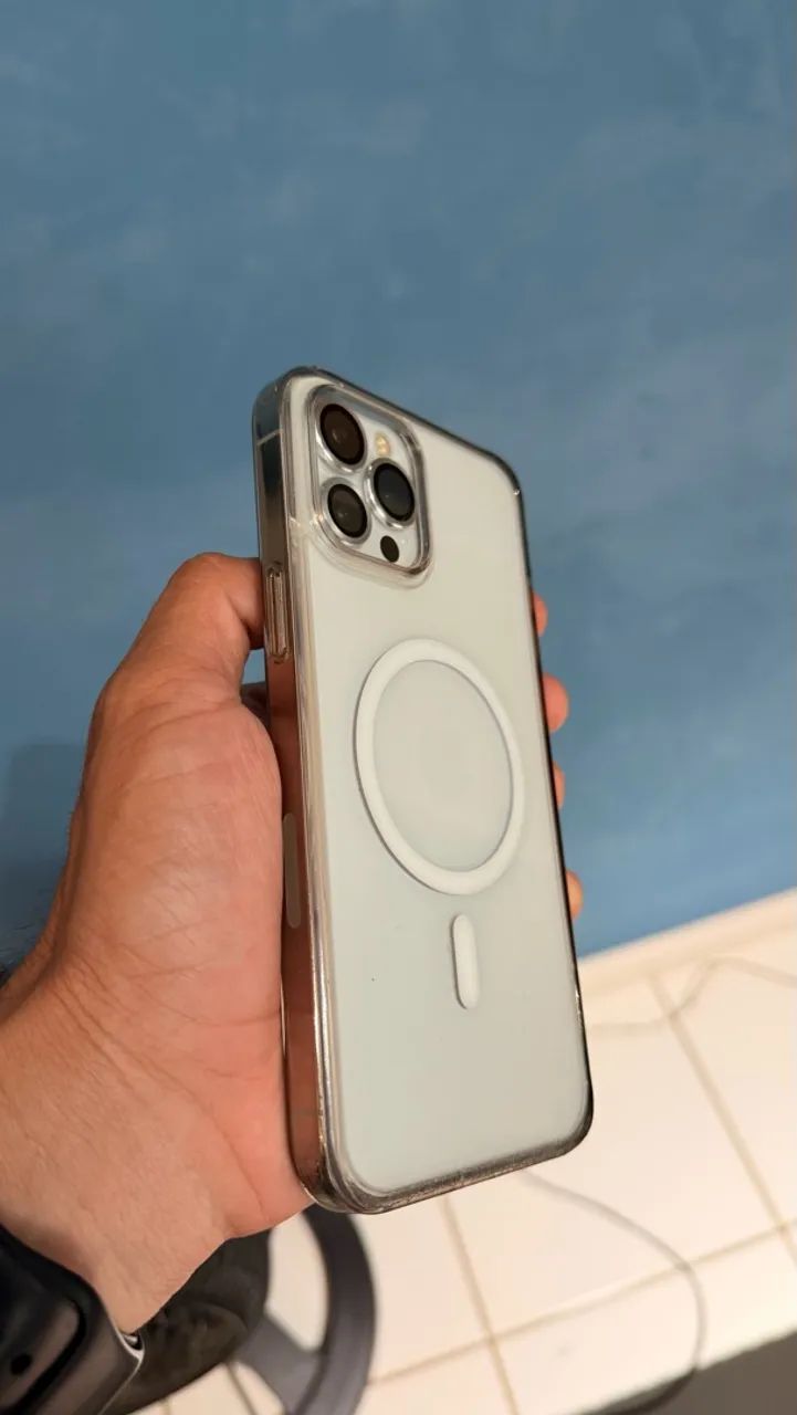 iPhone 12 Pro Max 256 GB Silver - Muito conservado - Foto 3
