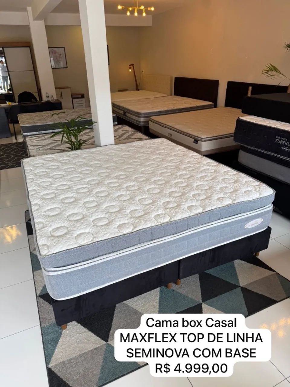 Cama com colchão SUPER KING MAXFLEX - Entrego HOJE!  - Foto 5