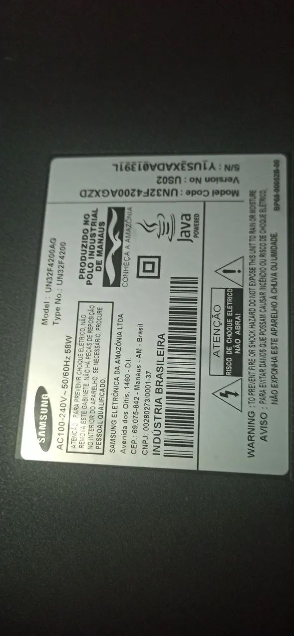 TV Samsung 32 Polegadas com um único defeito (acompanha base de apoio). - Foto 2