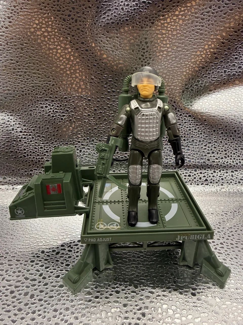 Gi Joe Jump Jet Pack e Grand Slam Laser Silver comandos em ação