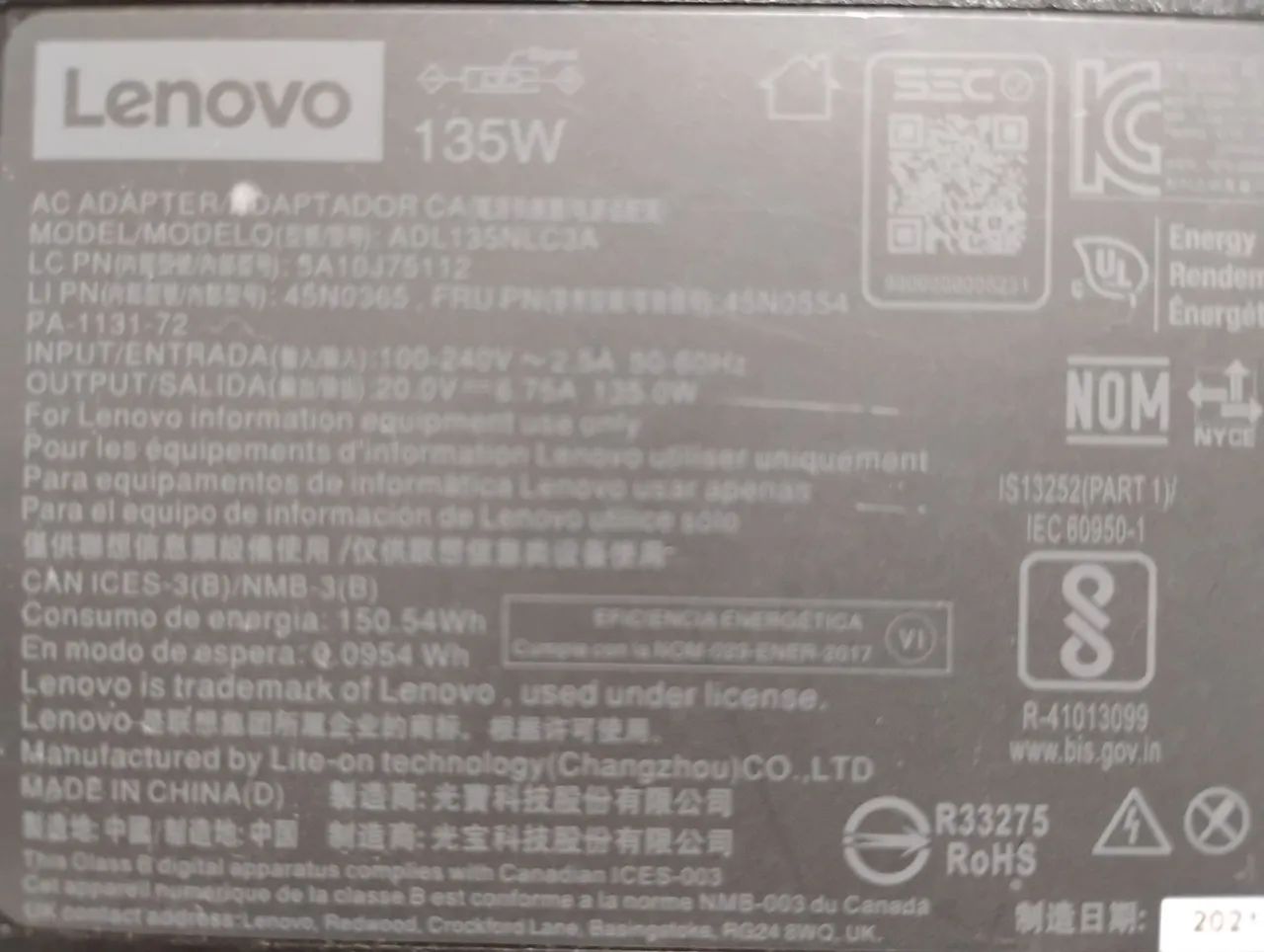 Fonte carregador Lenovo Original  - Foto 5