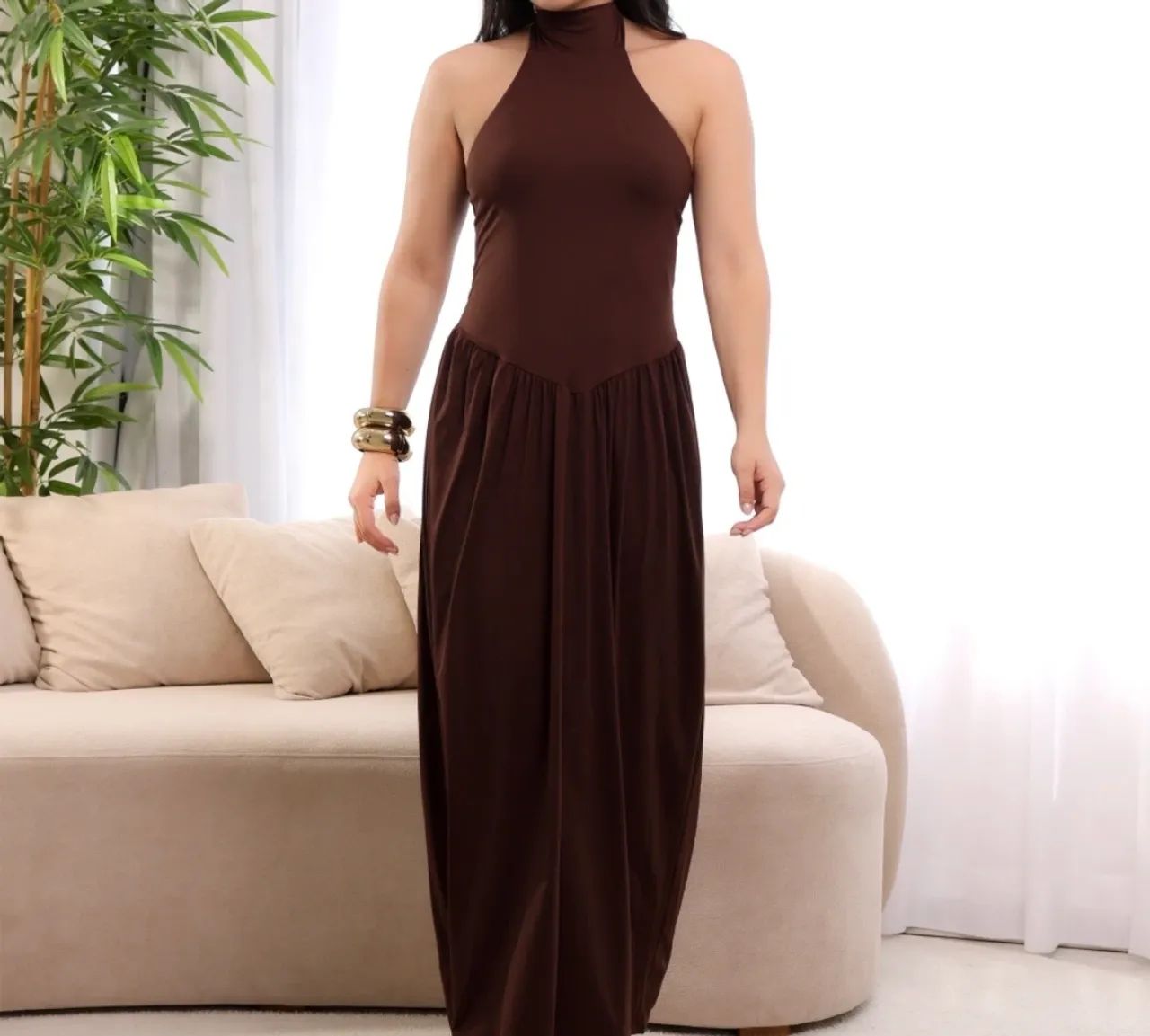 Vestido poliamida 