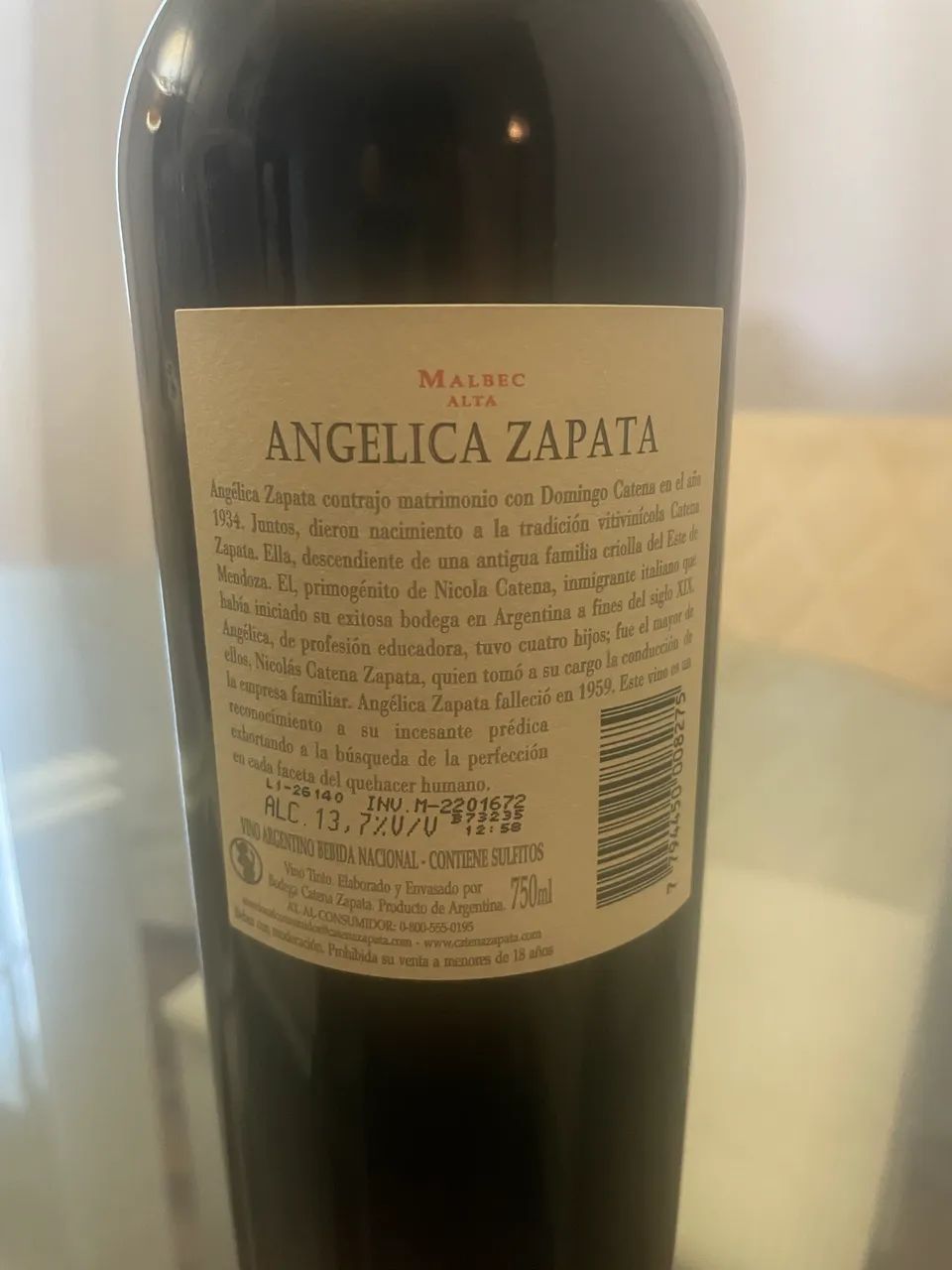 Vinho argentino Angélica Zapata Malbec 2022 - Foto 2