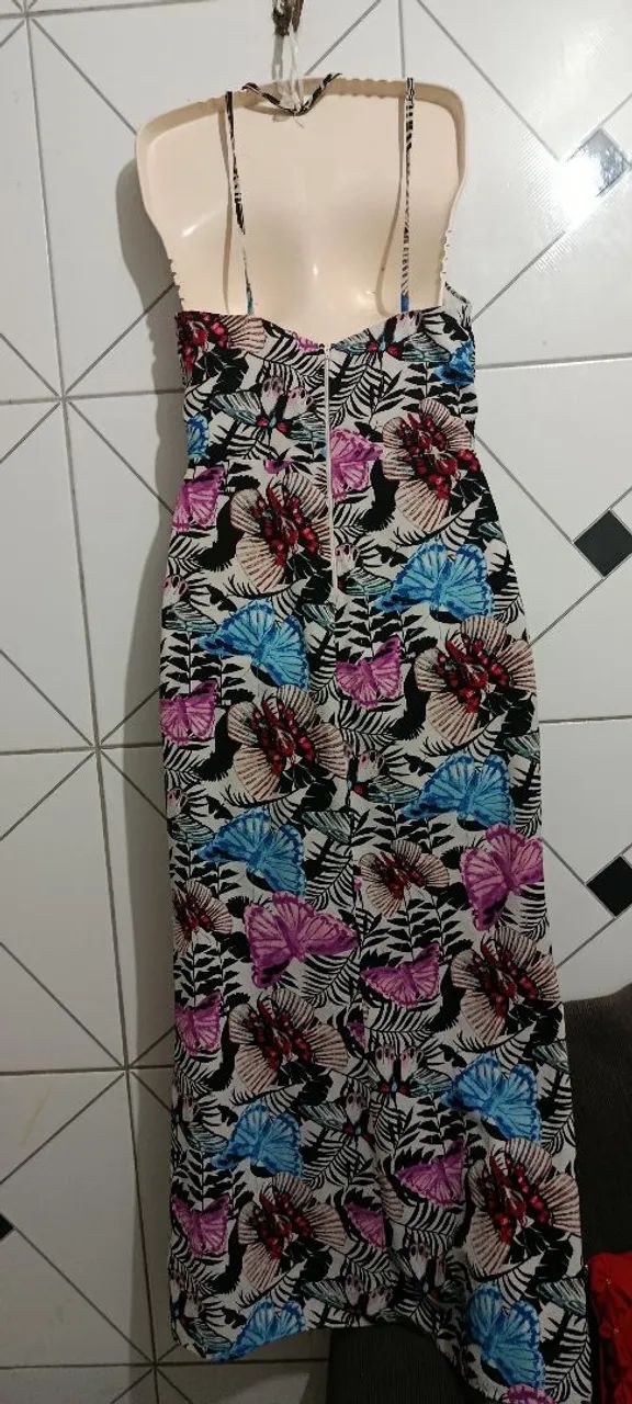Vestido longo da Zig fina - Foto 2
