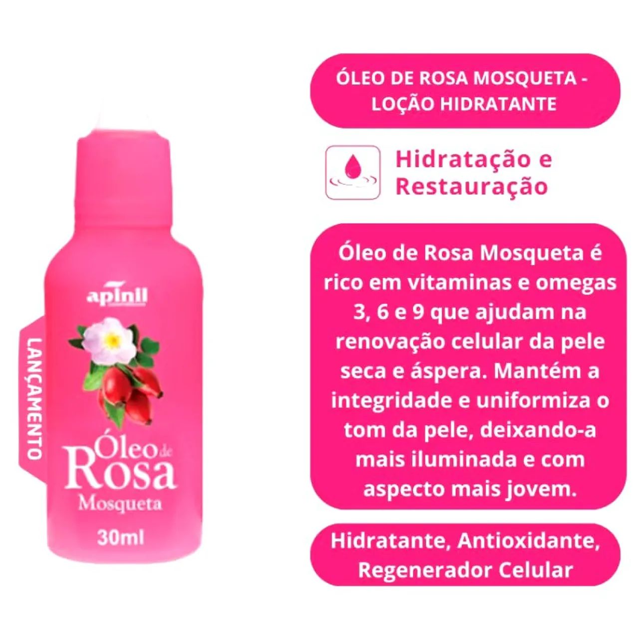 Óleo de Rosa Mosqueta 30ml - Foto 2