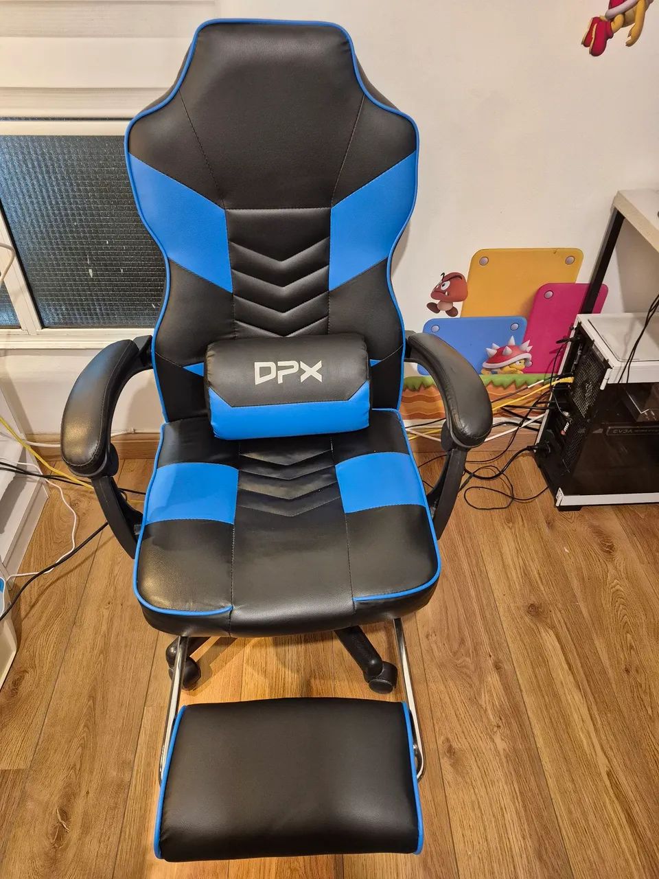 Cadeira gamer dpx azul defeito pistao - Foto 2