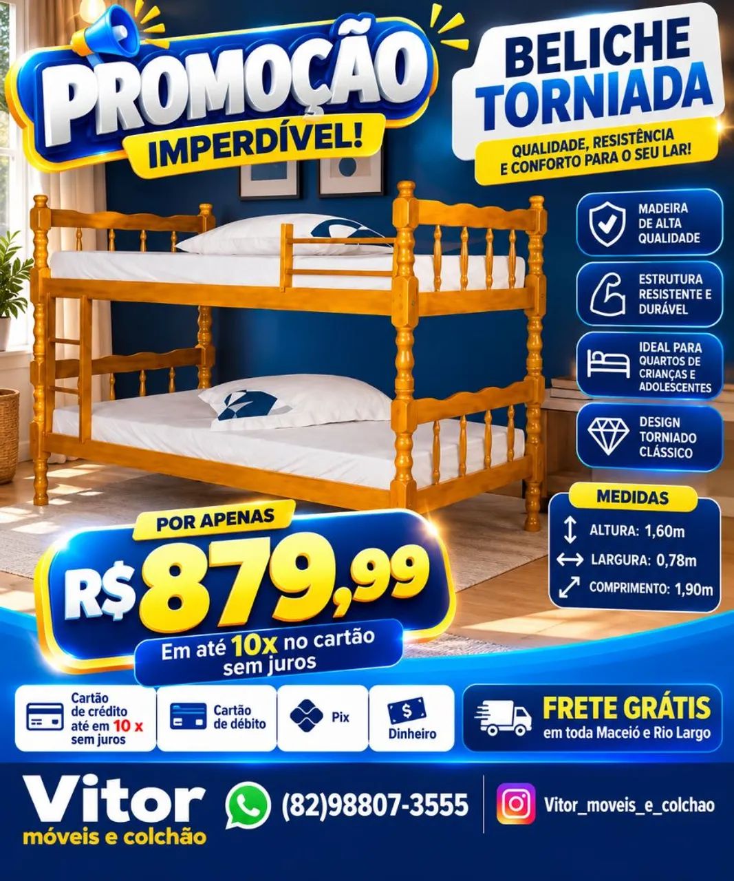 PROMOÇÃO DE BELICHE TORNIADA