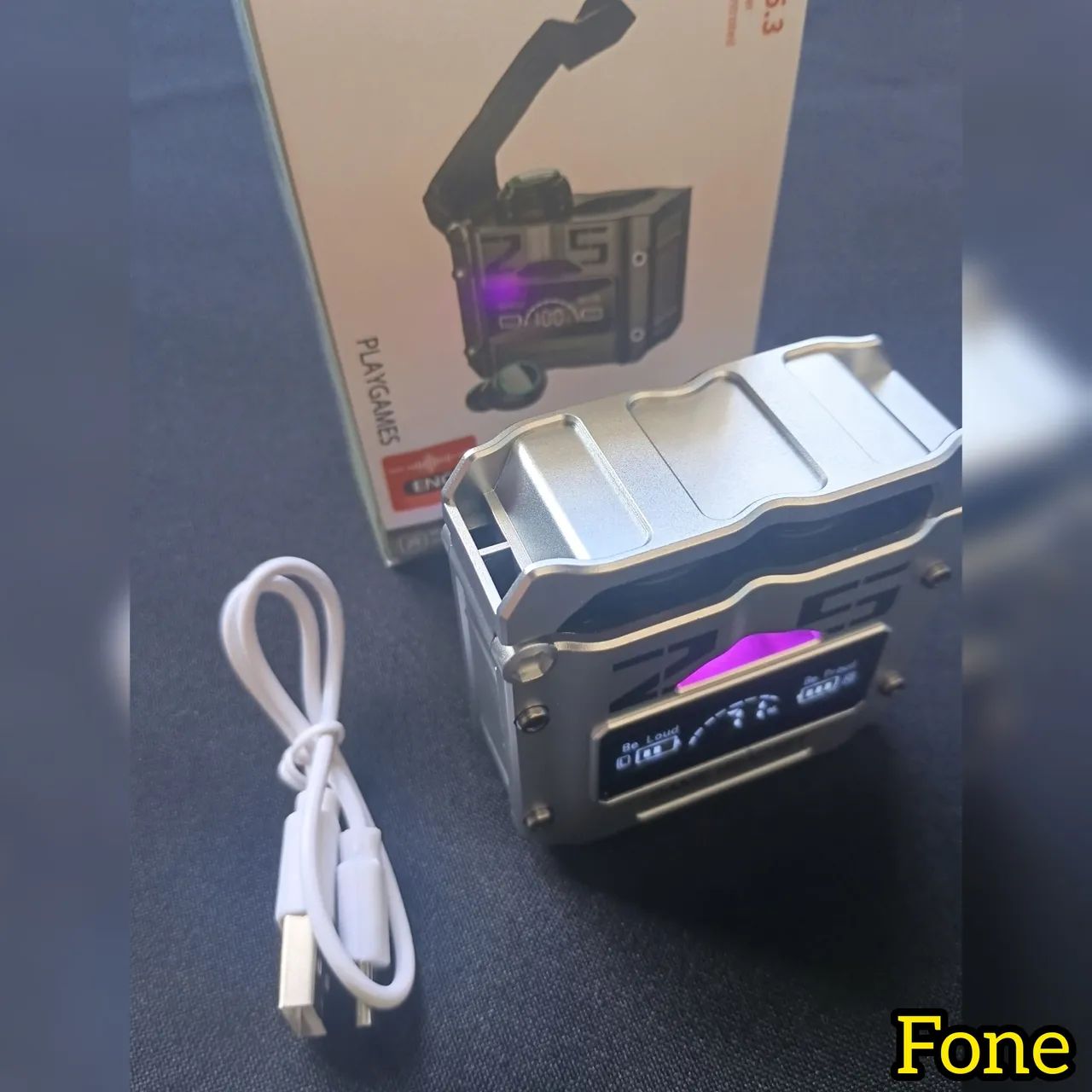 Fone Bluetooth Gamer TWS M25 com Display Digital  - Foto 5