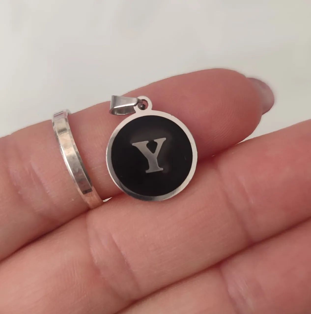 Anel e Pingente de Prata 925