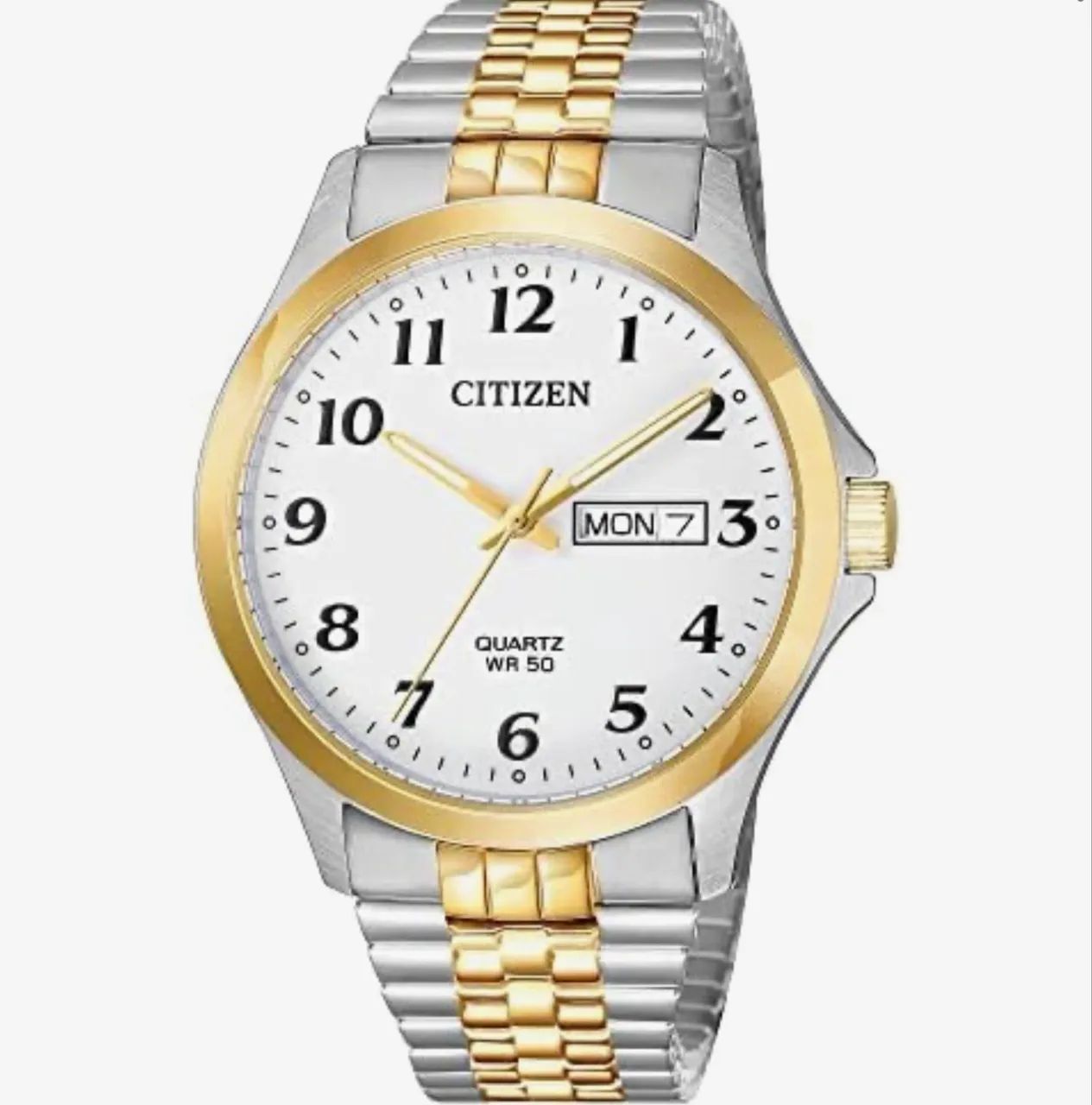 Citizen Quartz BF5004-93A Original Masculino Bicolor - Novo