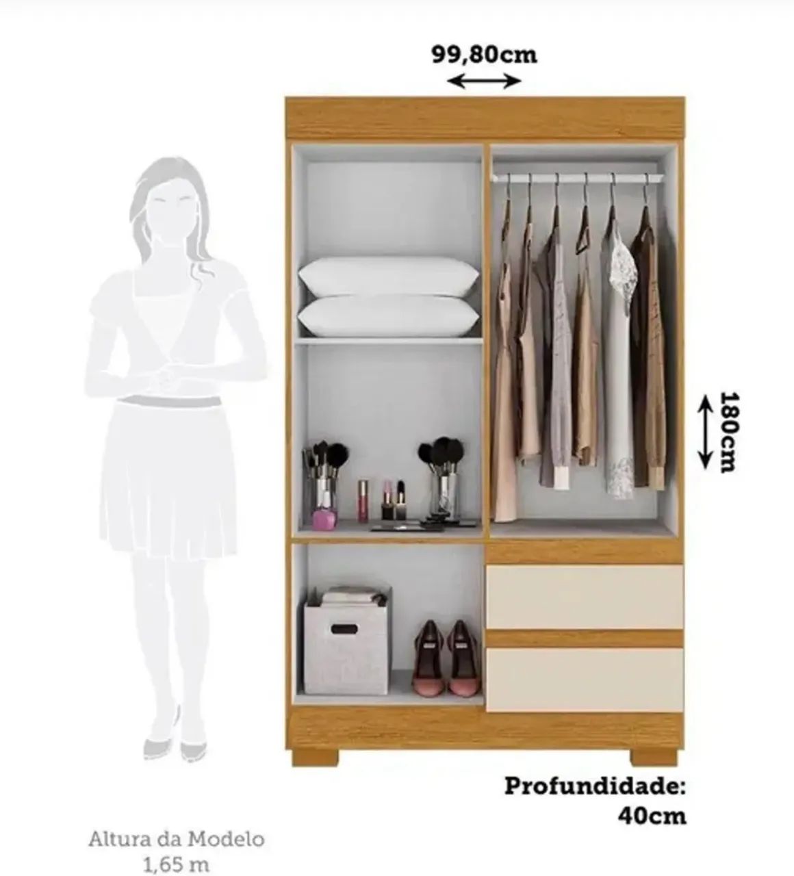 CAMA | GUARDA ROUPAS | SMART TV - Foto 3