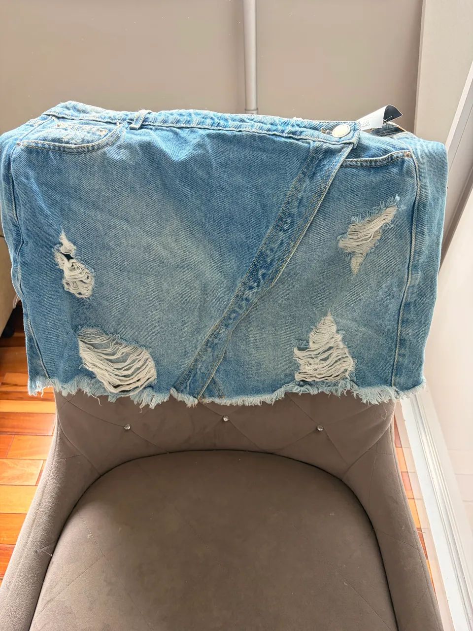 Saia jeans tamanho 46 - Foto 2
