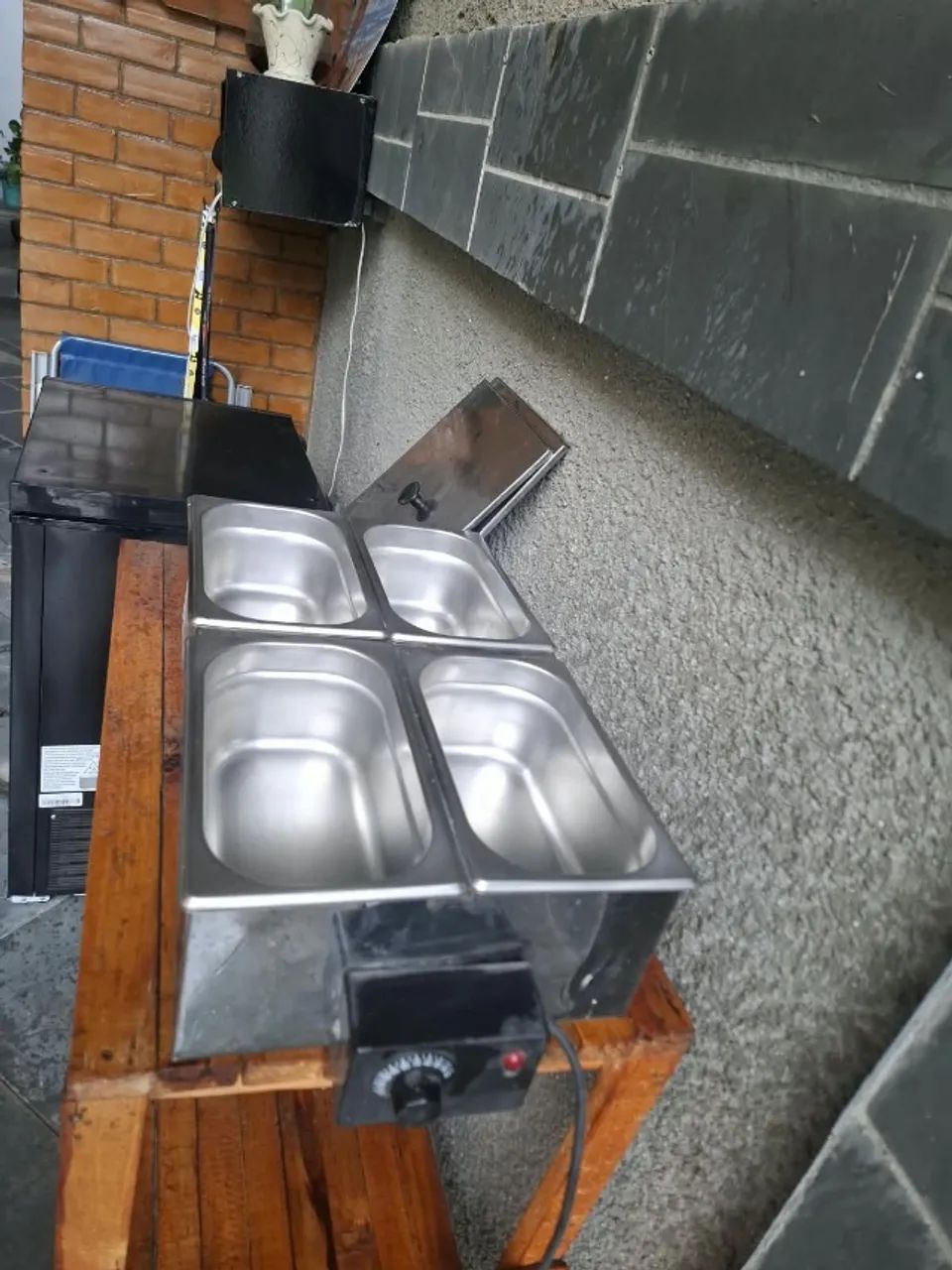 Estufa Buffet Inox 4 Cubas com Tampas - Foto 3