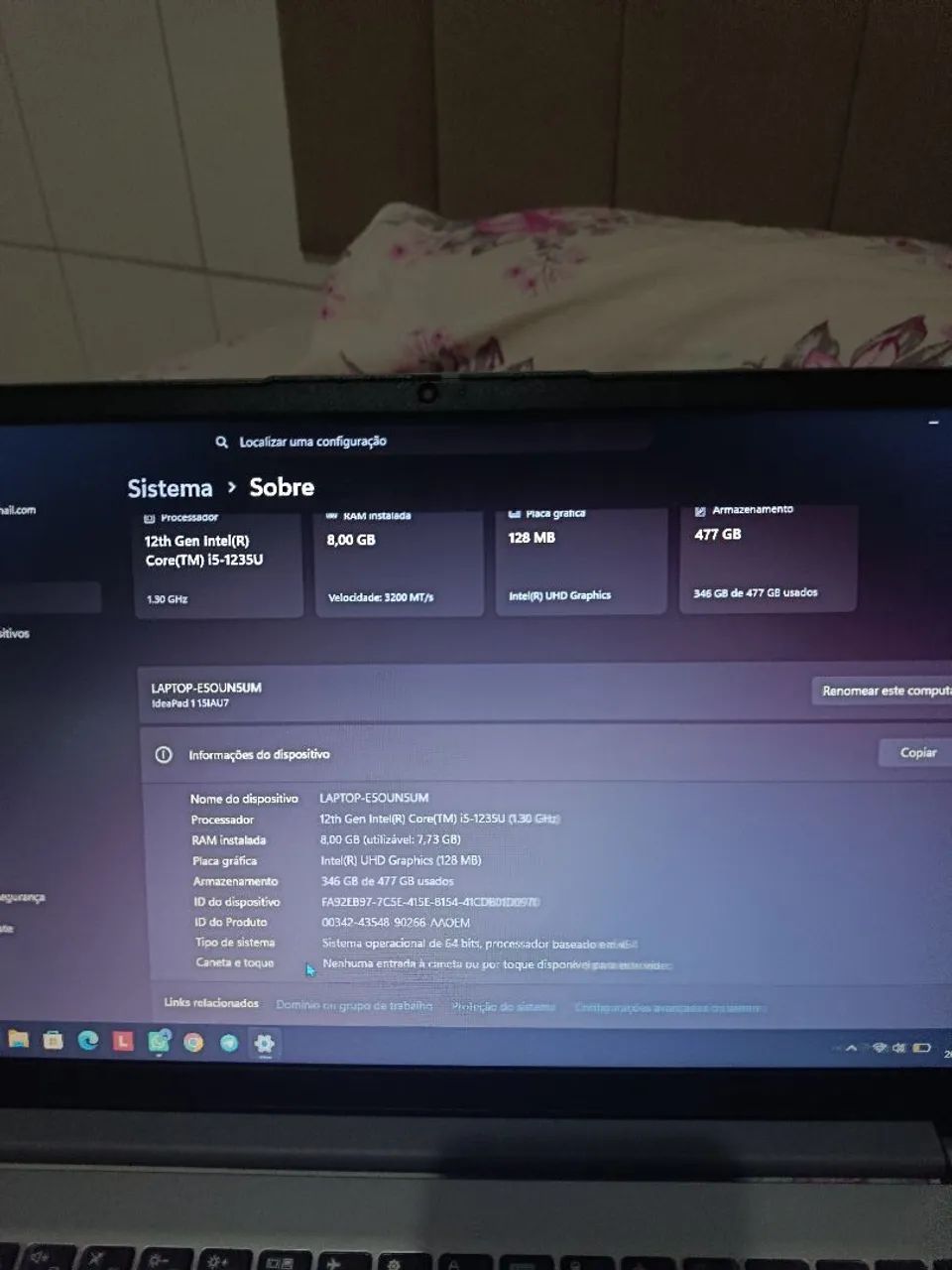 Notebook Lenovo ideapad 1, 15iau7 i5-1235u - Foto 4