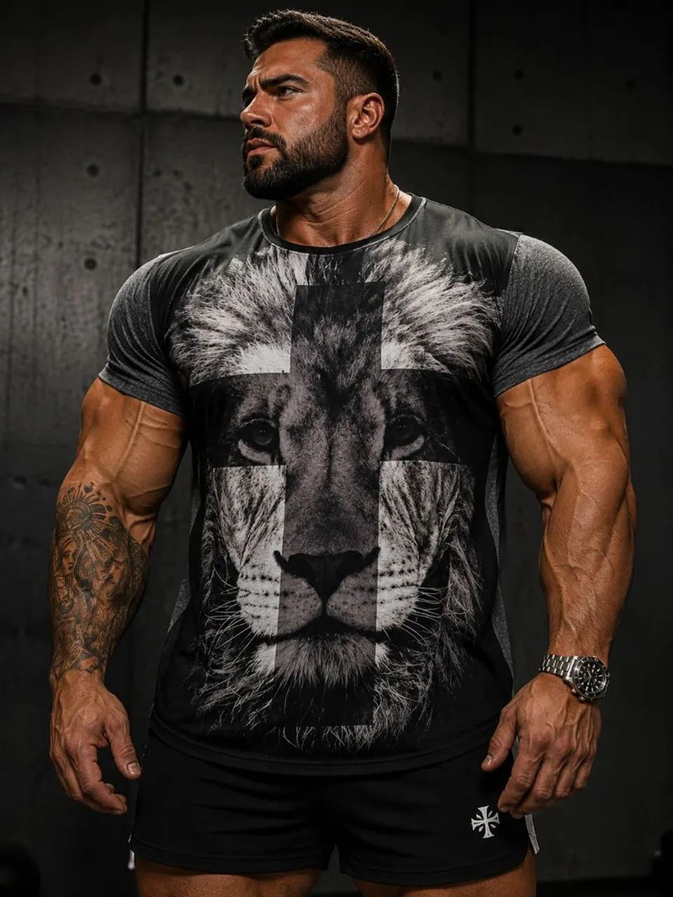 Camiseta Longline Oversizer Leão Judá - Foto 2