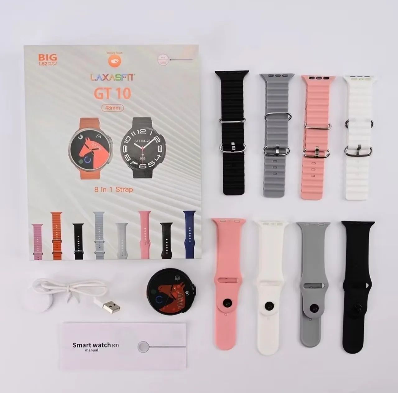 Smartwatch G10 + 8 Pulseiras 