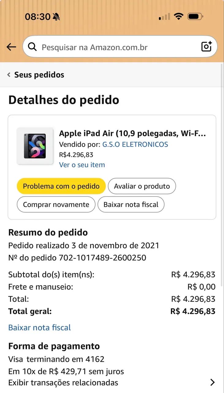 Apple iPad Air (10,9 polegadas, Wi-Fi, 64 GB) - Cinza Sideral - Foto 4