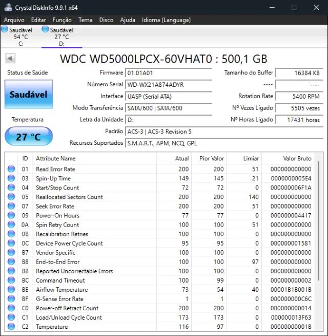 HD WD NOTEBOOK 500GB - Foto 2