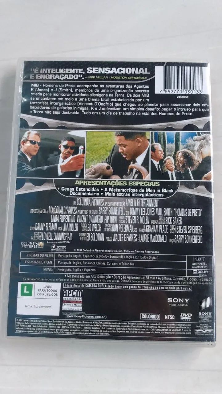 DVD original MIB homens de preto ótimo estado.  - Foto 2
