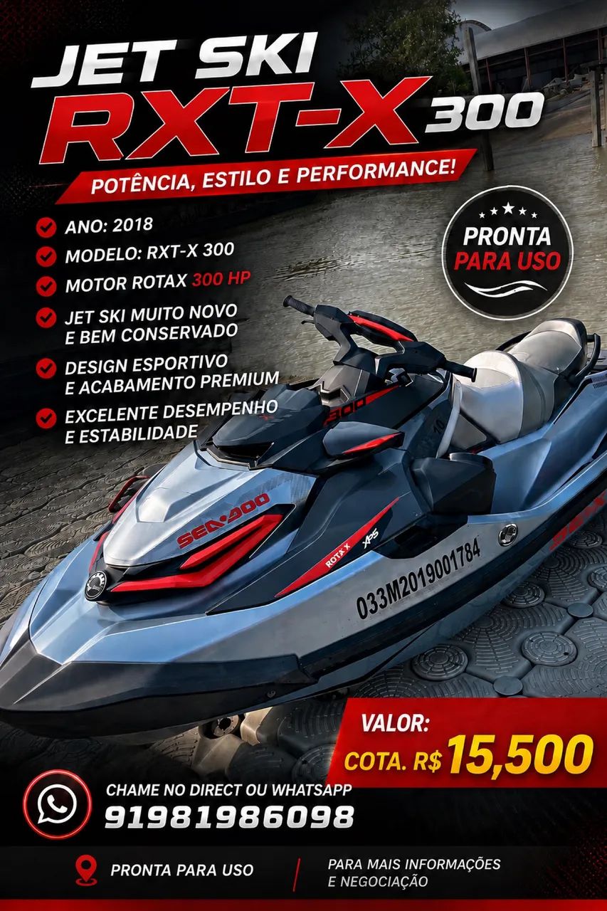 Jetski seadoo rxt-x 300