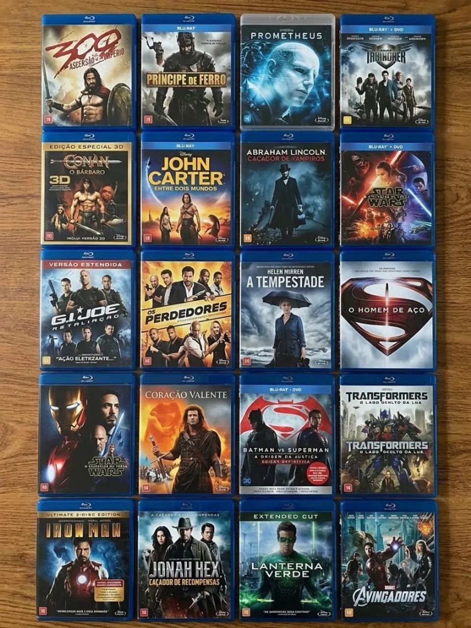 Pack de filmes: blu-ray, dvd e vhs - um aparelho blu-ray e dvd player - Foto 3