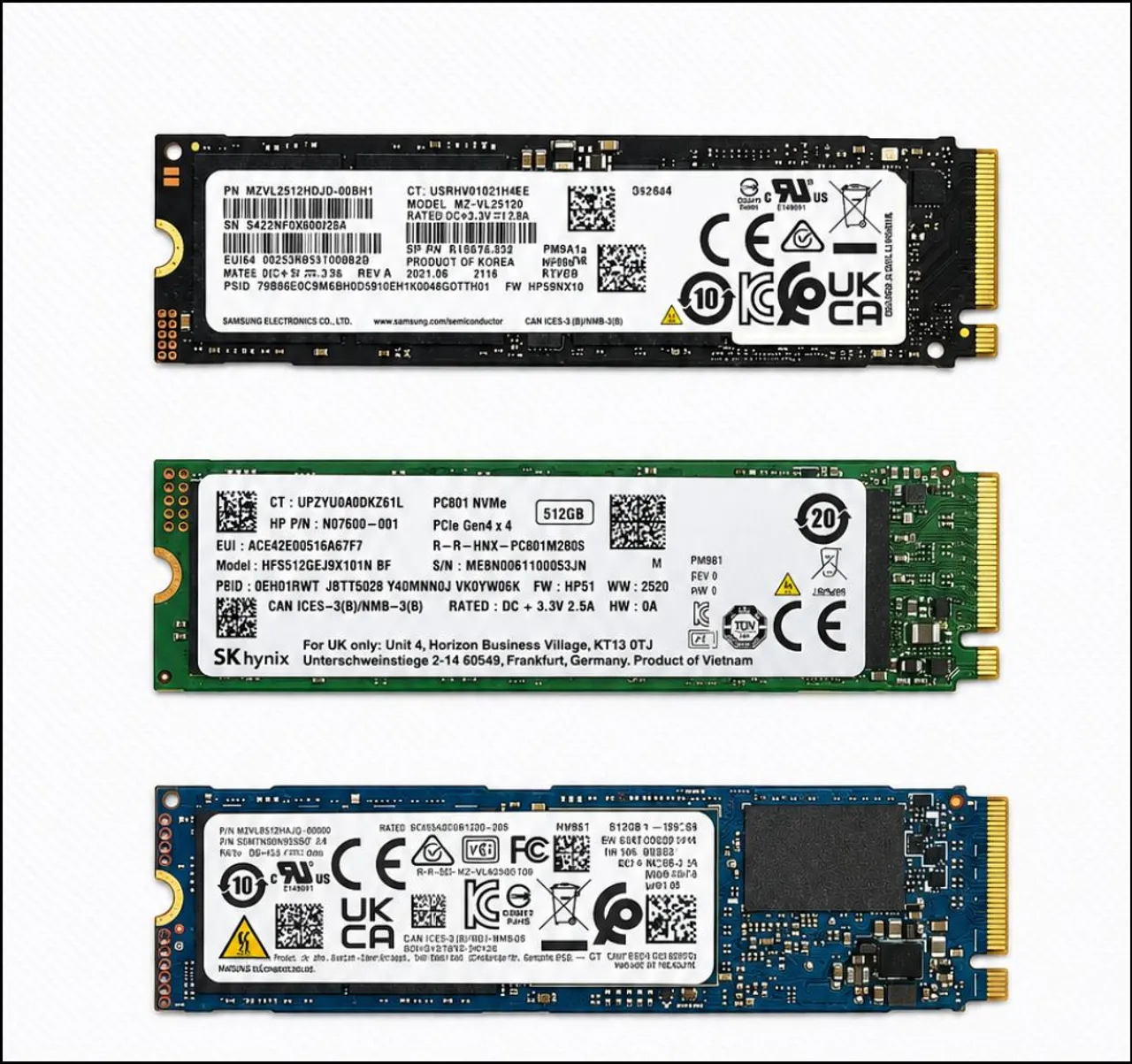 ②-WA535-SAMSUNG NVMe 512GB SSD 1点 SSD NVMe M.2 2280 SAMSUNG 512 GB - Armazenamento - Jardim Palmira