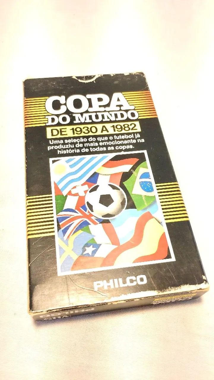 Copa do mundo 1930-1982 VHS anos 80 antigo Philco 