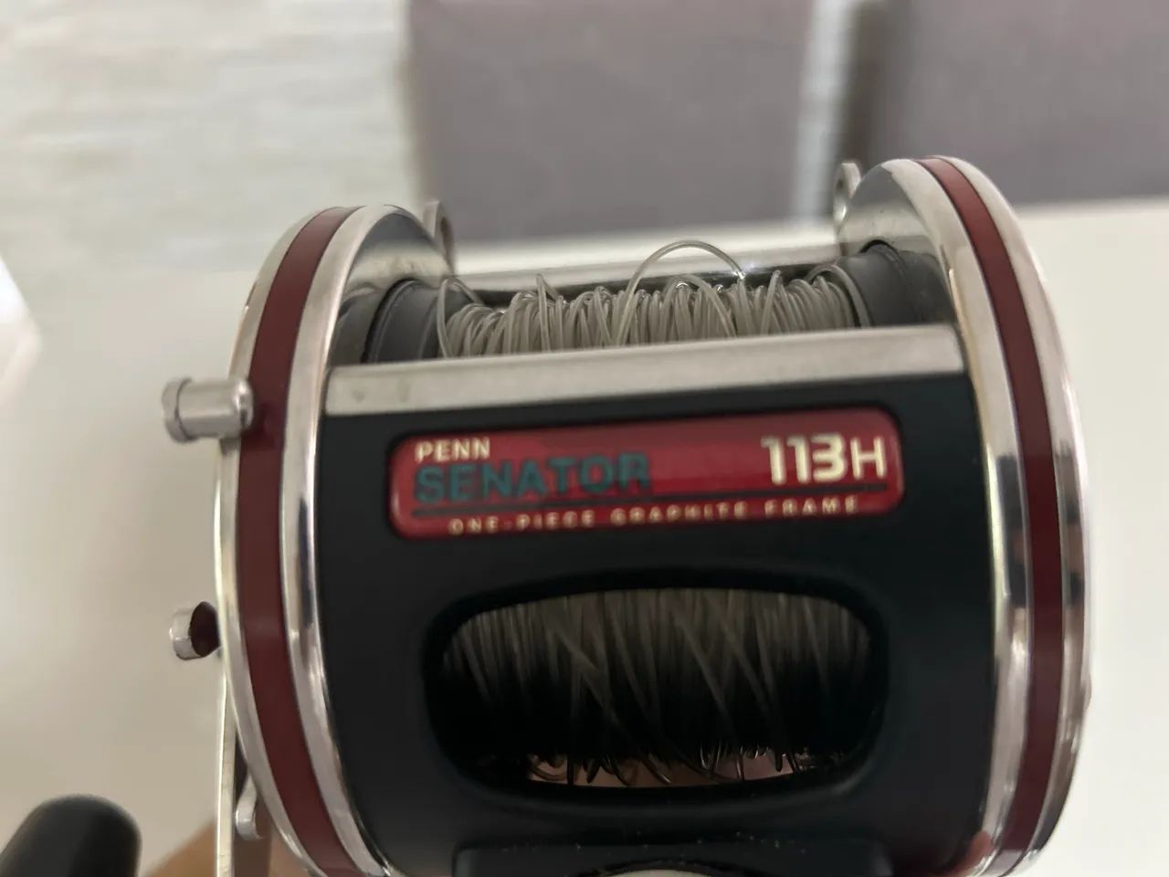 Carretilha Penn Special Senator 113/H2 4/0 com kit de lamp - Foto 3