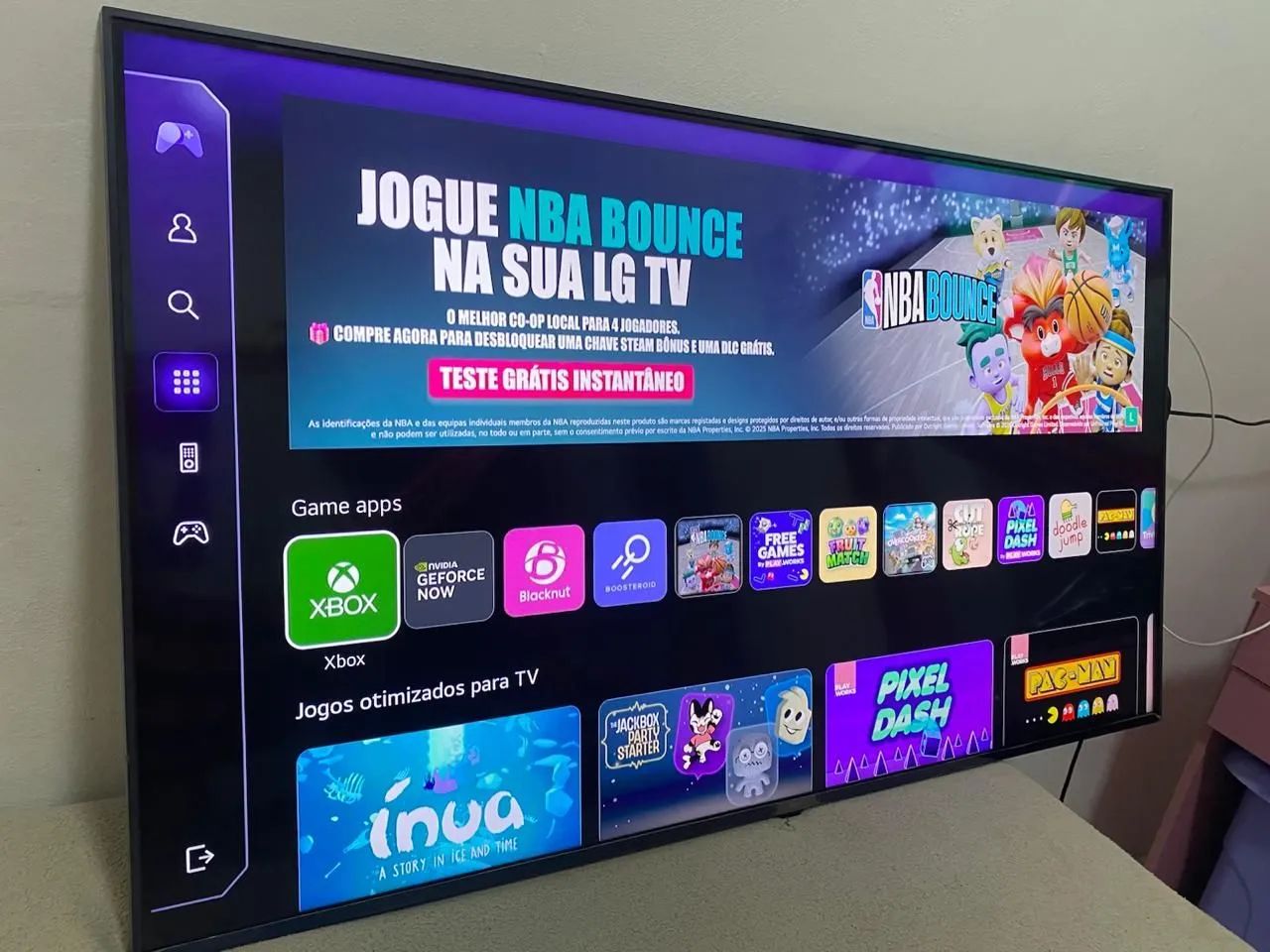 TELÃO SMART LG 4K COM JOGOS 43 POLEGADAS 