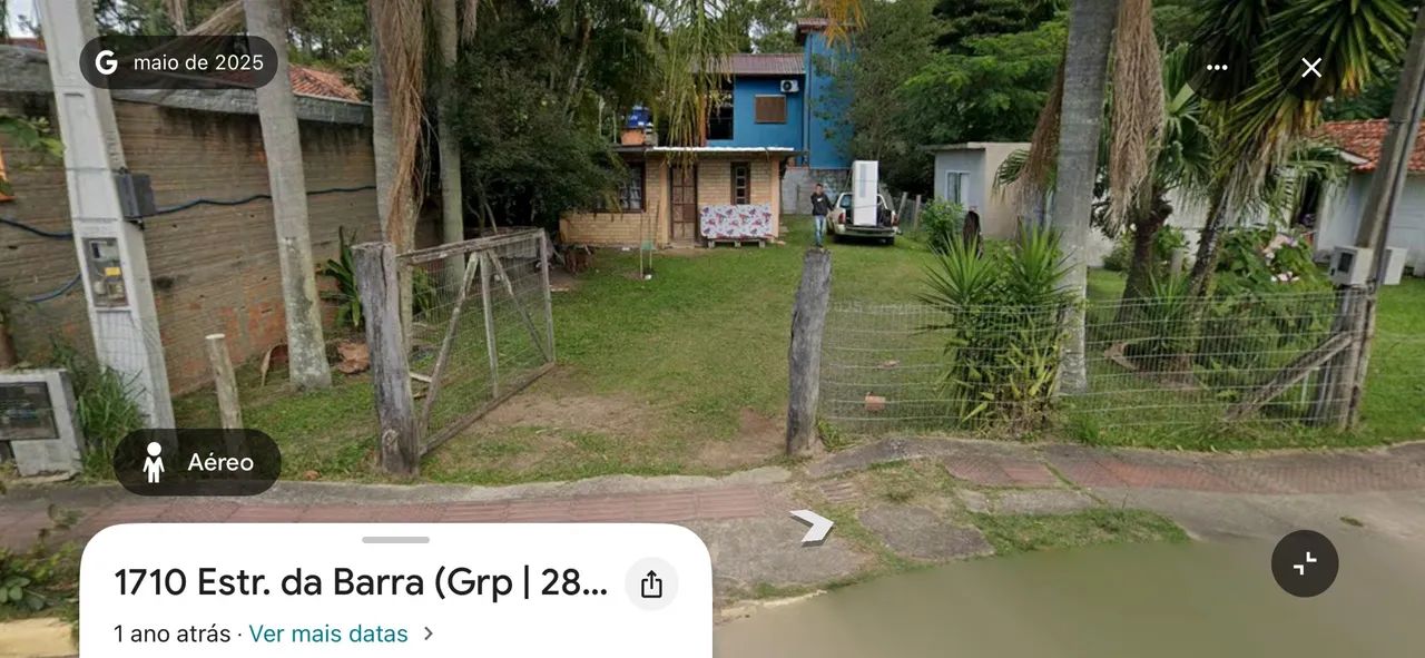 Terreno com pequena casa na Estrada da Barra  - Foto 2