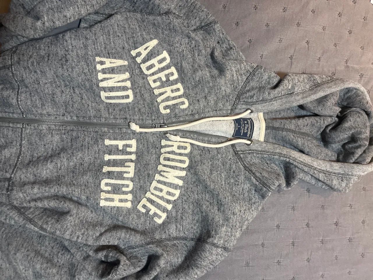 Casaco Abercrombie Cinza Lindo
