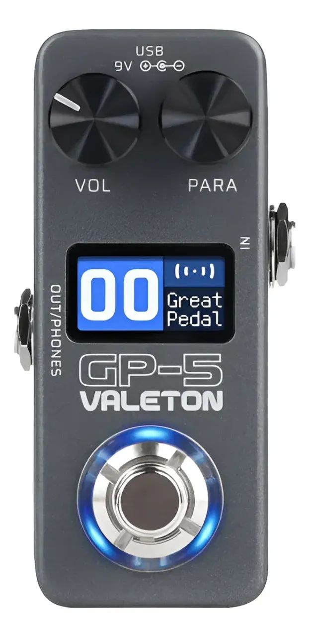 Pedal De Efeitos Valeton Gp-5 Multi-effects Processor Preto