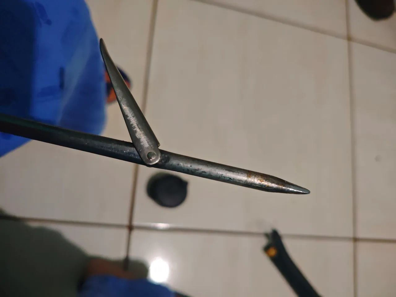 Seta para rabanete de 70 cm+cabeça com elástico do arbalete harpia - Foto 4