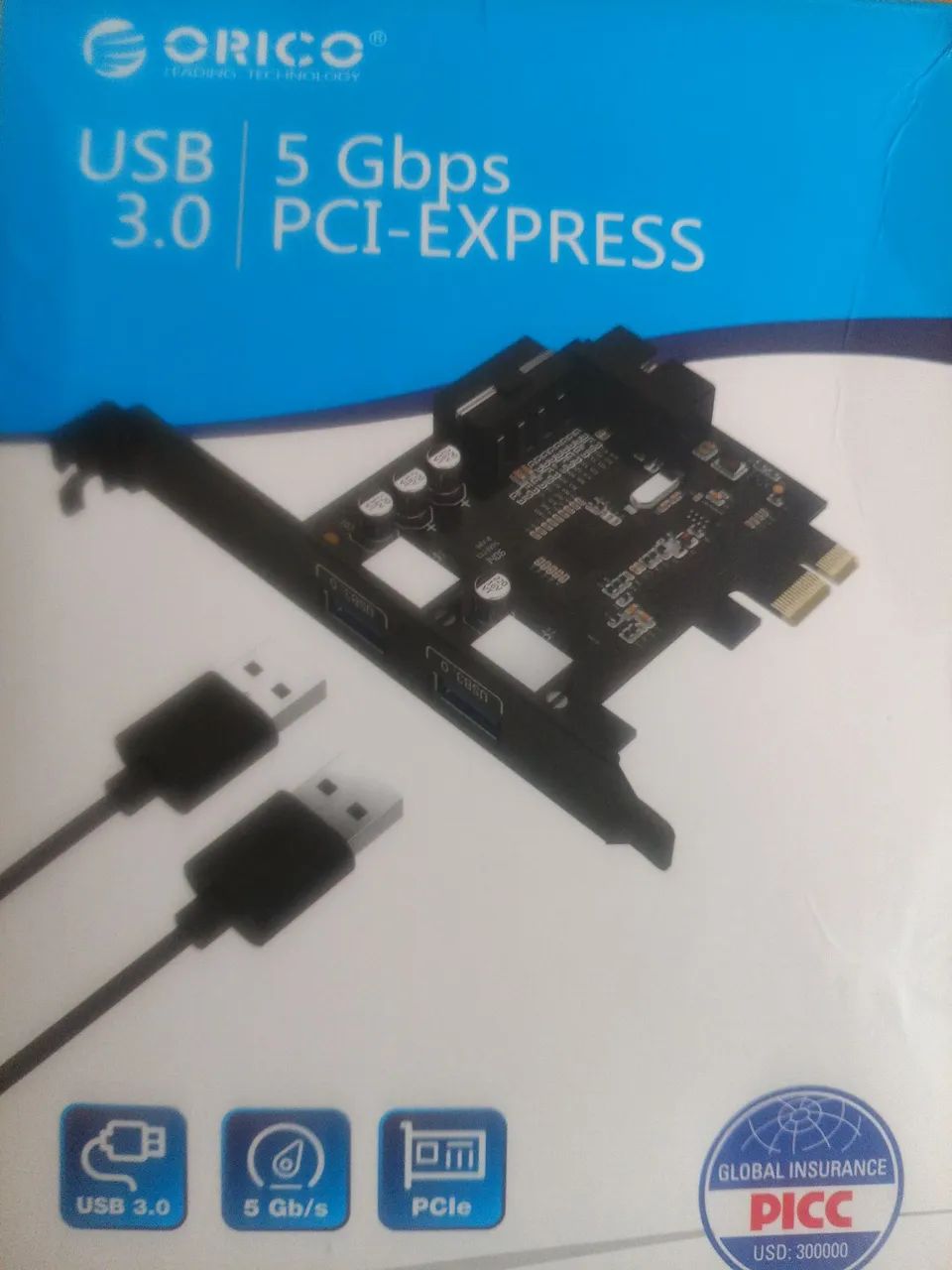 Placa expansão USB 3.0