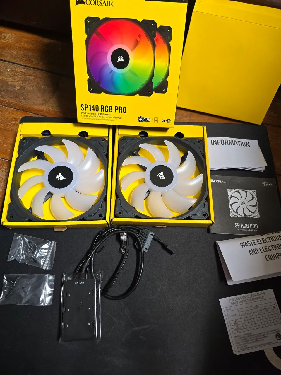 KIT 2X SP 140 + ICUE HUB  - Foto 5