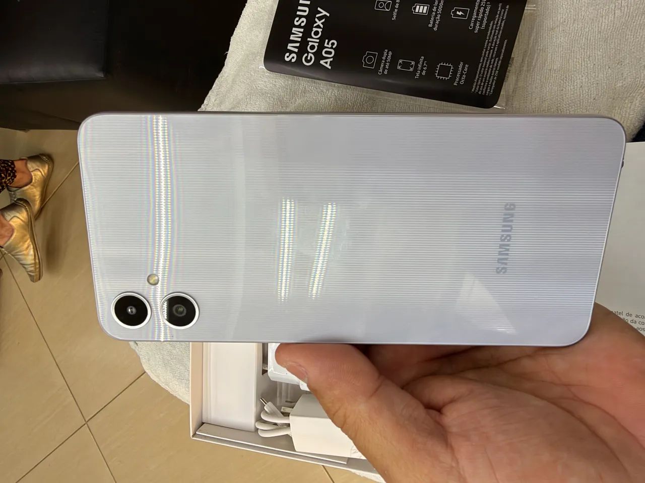 Vendo Sansung A05 prata  - Foto 4