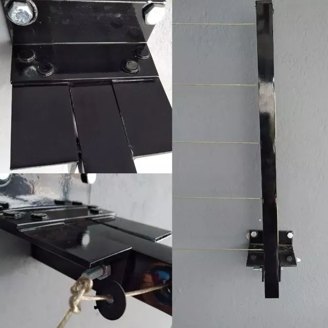 Varal Para Roupas de Parede Em Alumnínio - Foto 3