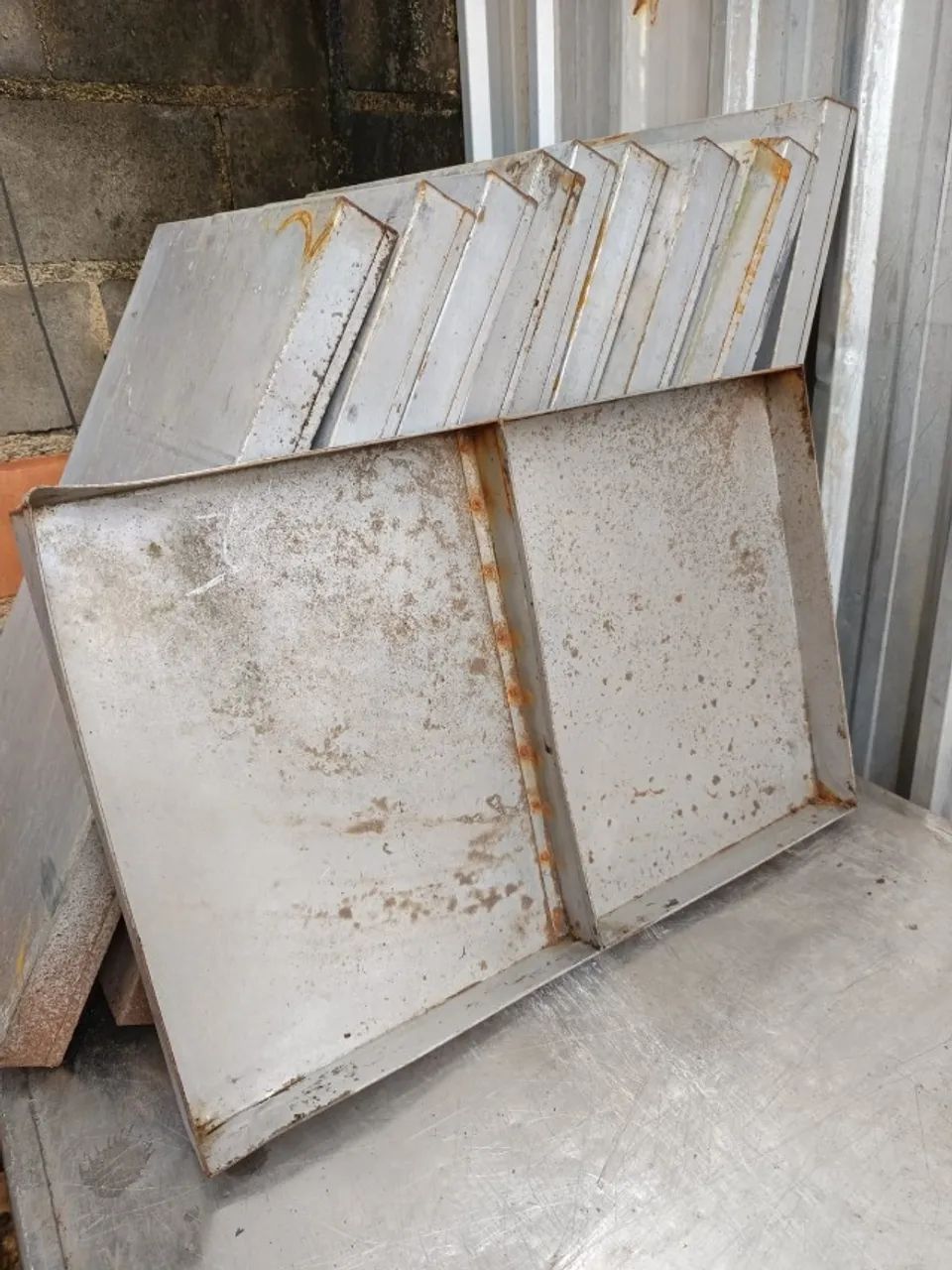 lote de forma industrial para pão