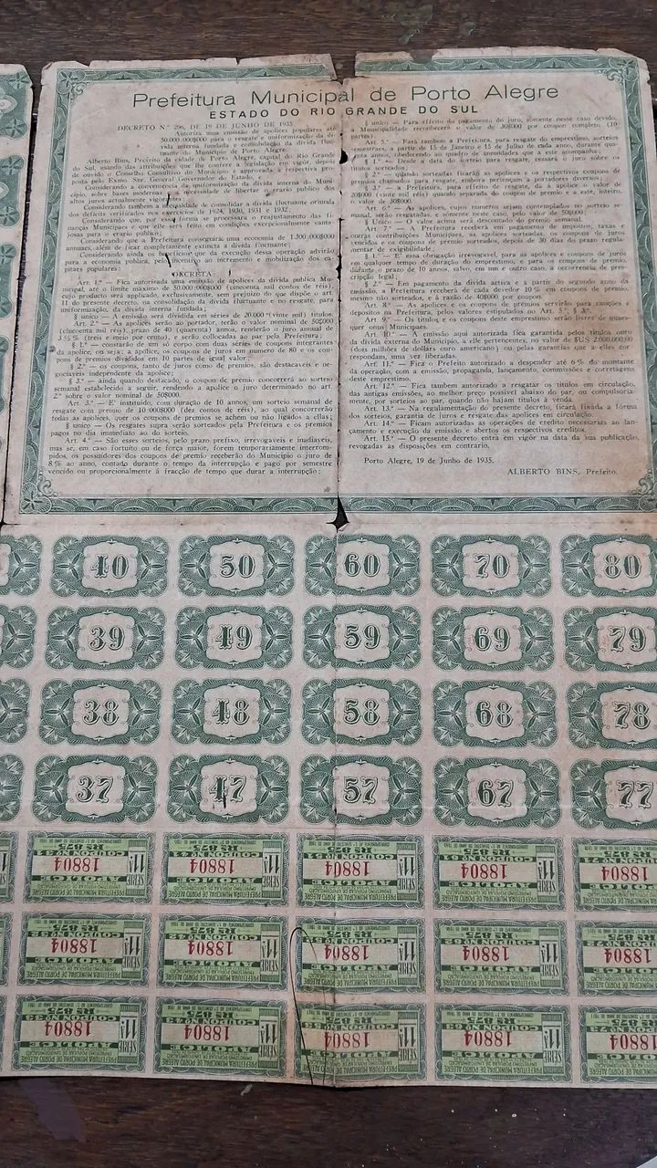Lote de Documentos e Cédulas Históricas Antigas - Colecionador  - Foto 5