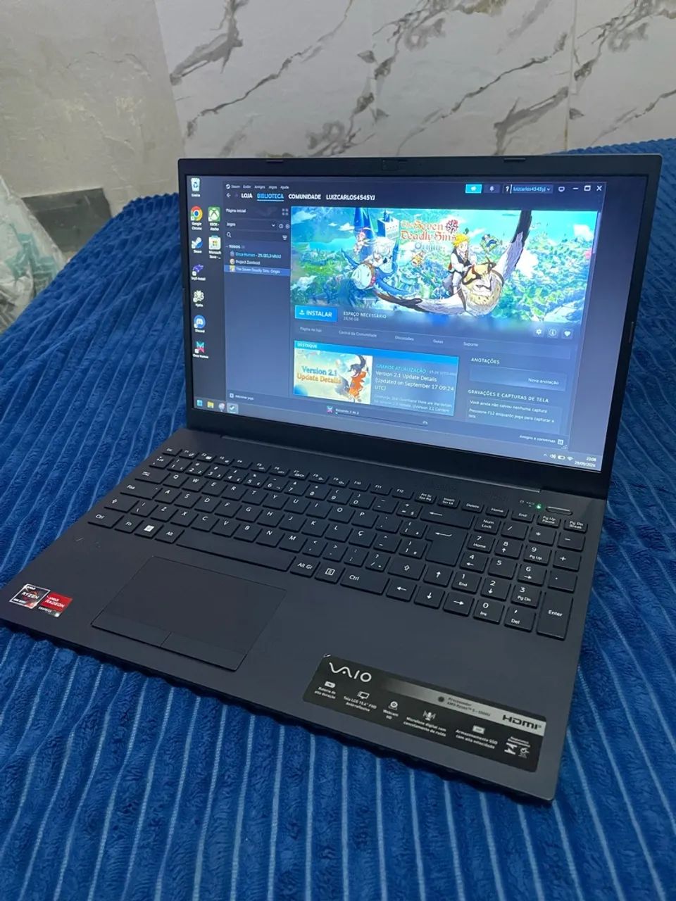 Notebook VAIO Ryzen 5 5500U 15.6 FHD  - Foto 3