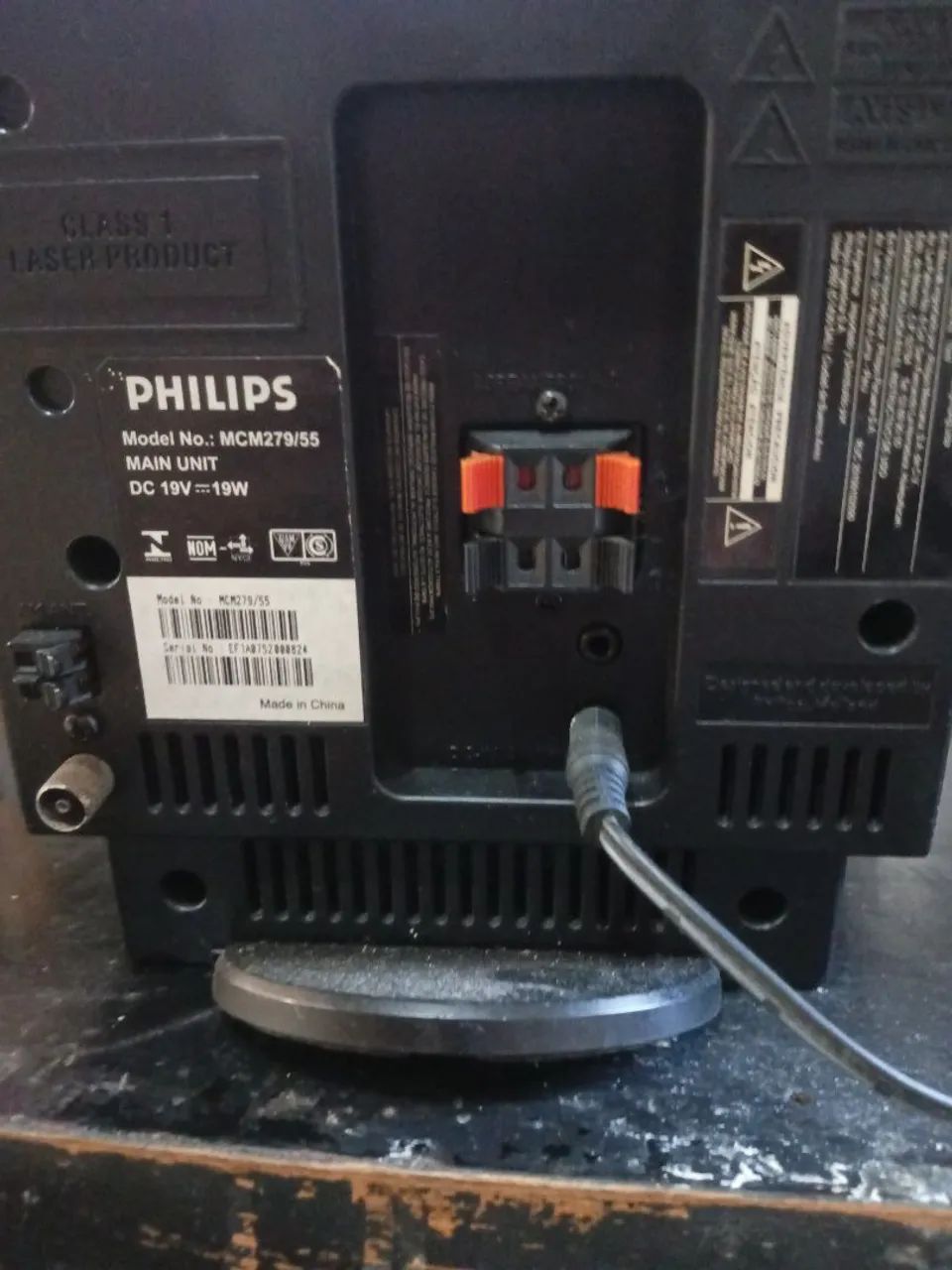 Som Micro System Philips Mcm279 No Estado (para Conserto / Peças), LEIA O ANÚNCIO - Foto 2