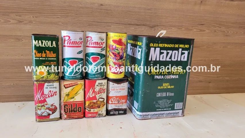 Latas de óleo antigas - Foto 4
