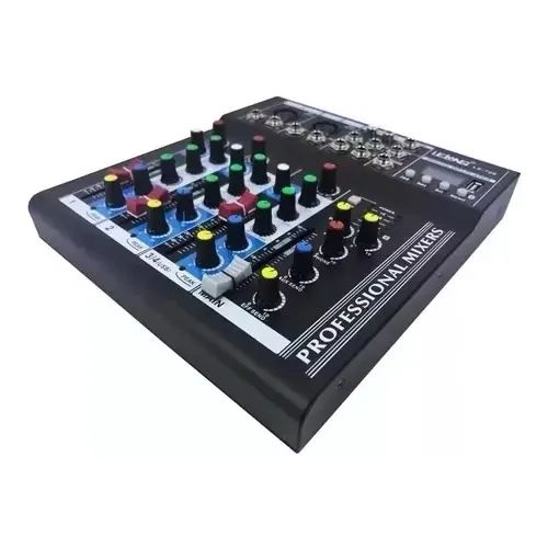 Mesa De Som 4 Canais Bluetooth Mixer Player Usb Digital 708 - Foto 4