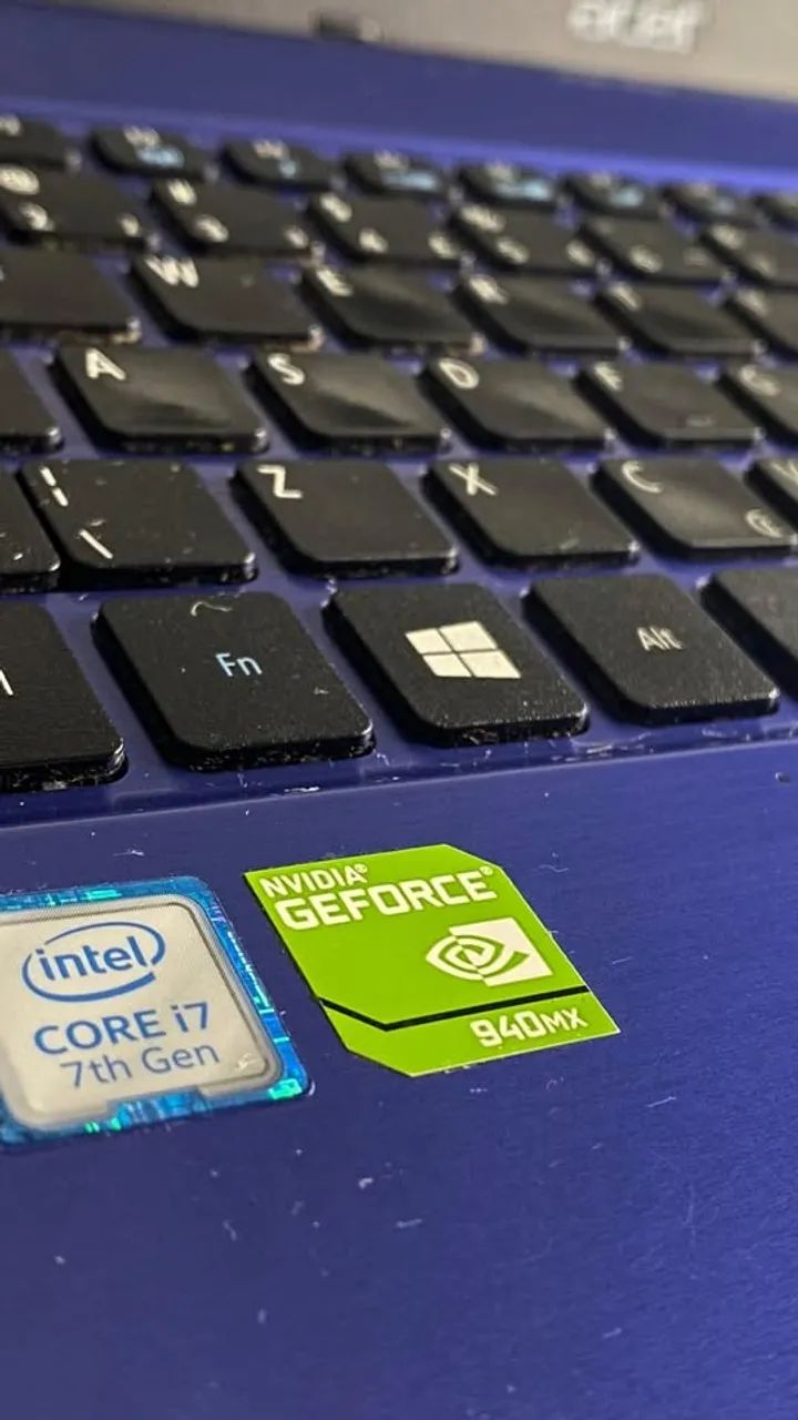 Notebook Acer i7 placa de vídeo GeForce, 8GB RAM, SSD 256GB Aspire