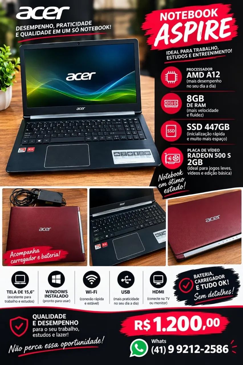 Notebook Acer Aspire  