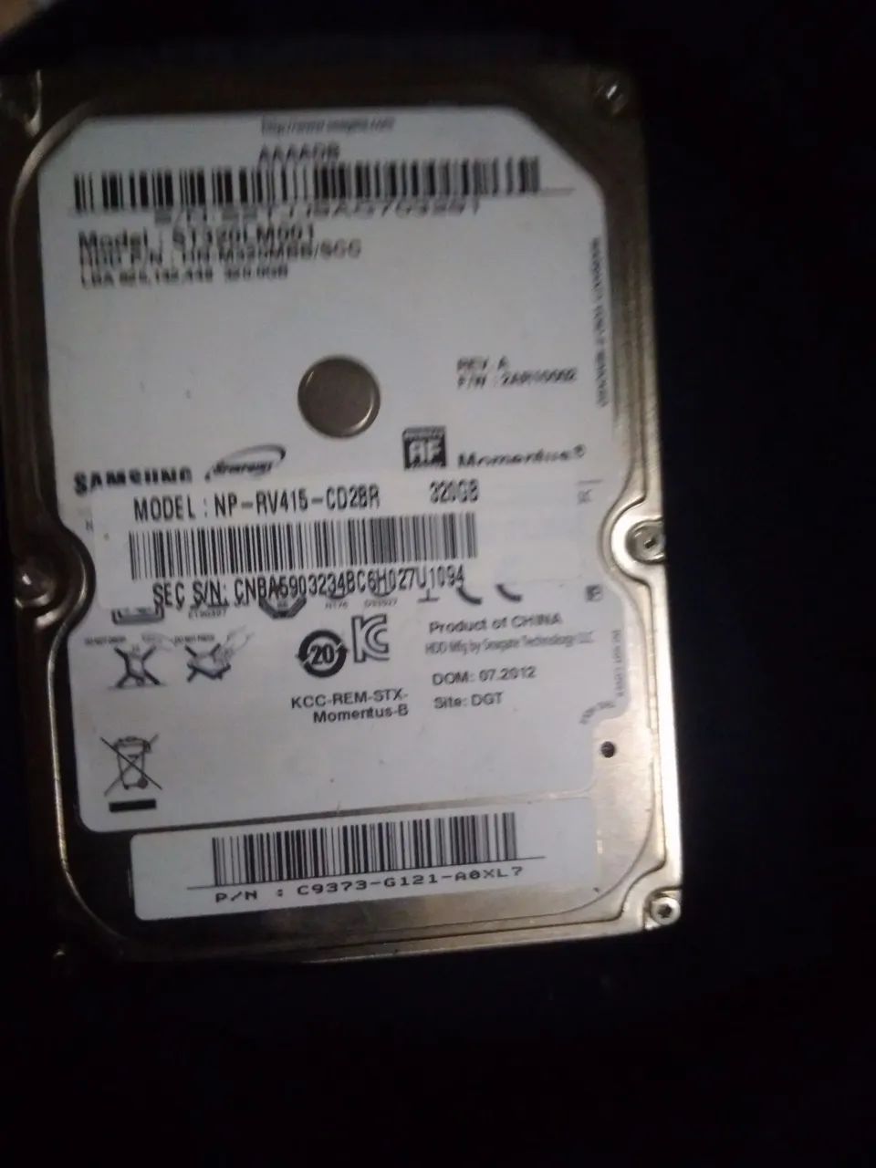 HD Samsung 1tb P/Notebook 