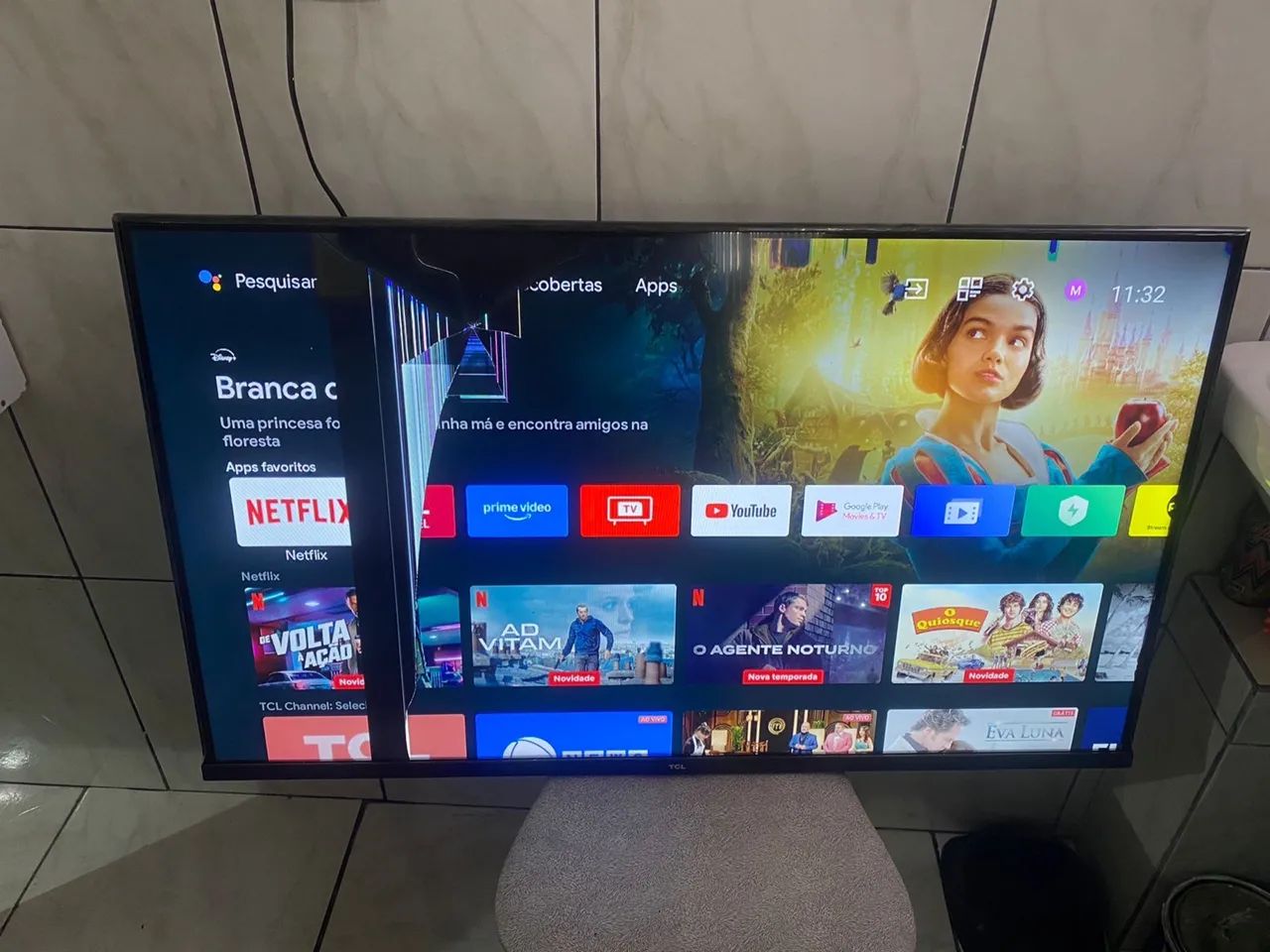 Tv danificada 