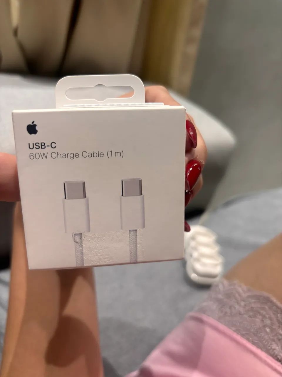 Cabo USB-C Apple Original 60W (1 metro)