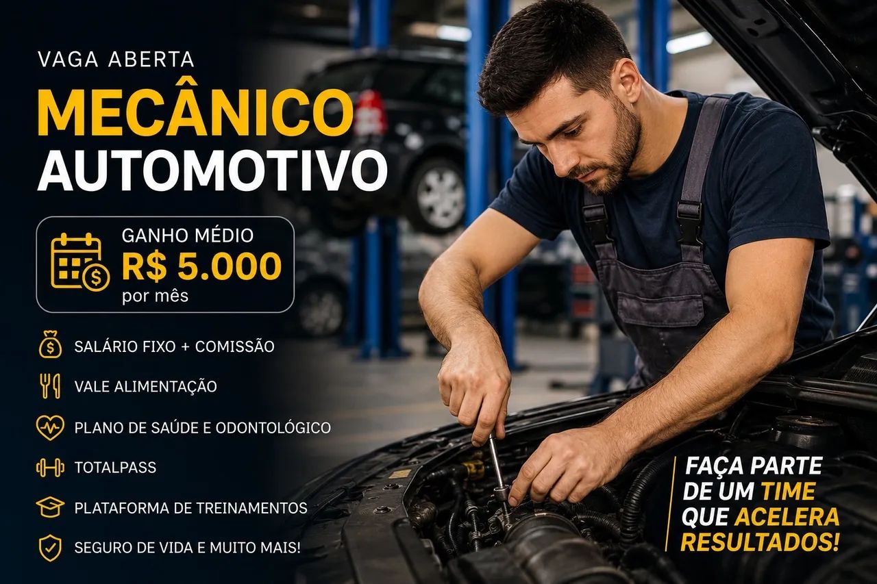 Vaga Mecânico Automotivo - São José SC 