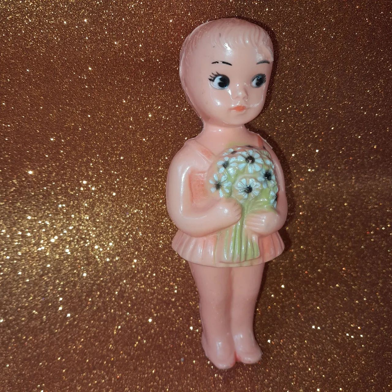 Boneca florista antiga década de 1970 - Foto 3